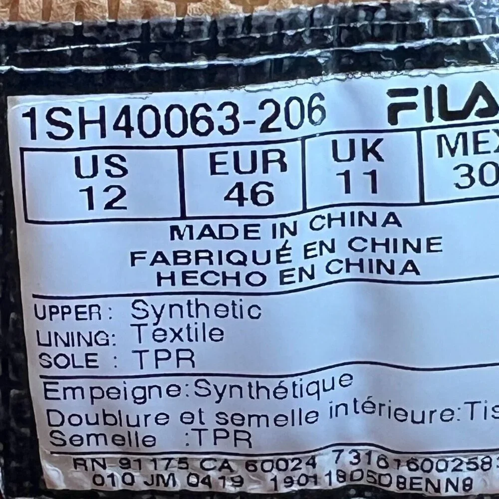Fila Mens 1SH40063-206 Brown Edgewater Lace Up Size 12 Ankle Combat Boots